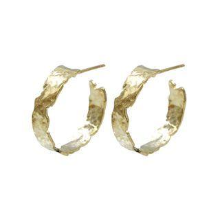 Uneven Hoop Earrings One Size
