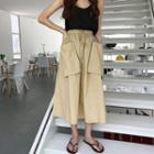 Plain Camisole Top / A-line Midi Skirt