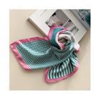Pastel Pattern Light Square Scarf Mint Green - One Size