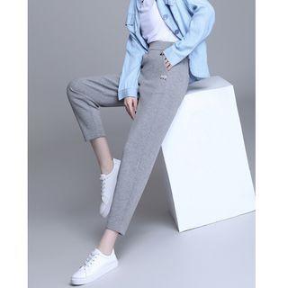 Lettering Embellished Sweatpants