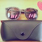 Faux Leather Sunglasses Case