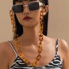 Leopard Print Chunky Acrylic Eyeglasses Chain