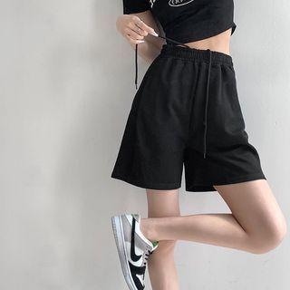 Elastc High-waist Cotton Shorts In 8 Colors