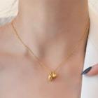 Lotus Pendant Alloy Necklace Necklace - Gold - One Size