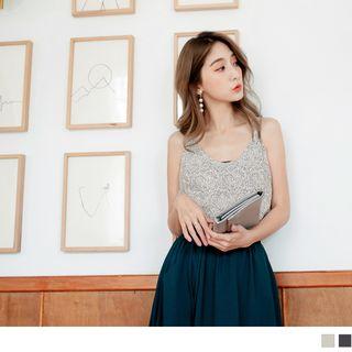 V-neck Print Camisole Top