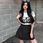 Short-sleeve T-shirt / A-line Skorts