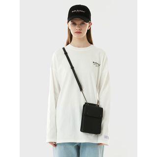 Two-way Snap-button Mini Crossbody Bag Black - One Size