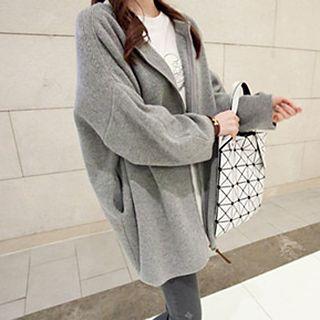 Plain Zip Cardigan