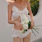 Eyelet Lace Bow Bikini