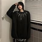 Cross Printed Sweatshirt