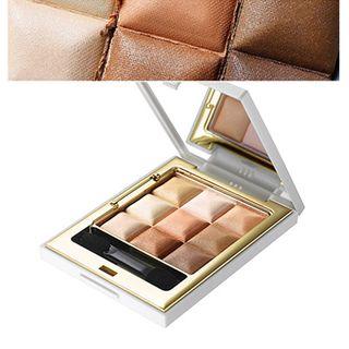 Seantree - 3x3 Cube Eyeshadow (#01 Brown) (3 Types) Design 3 Striped Skirt