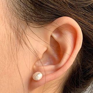 925 Sterling Silver Pearl Stud Earring 5003 - One Size