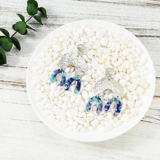 Acrylic Fringed Earring 1 Pair - One Size