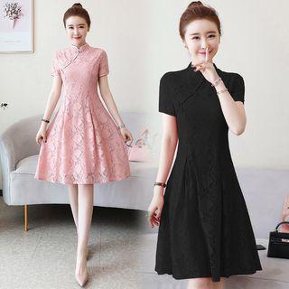 Lace Improved Cheongsam Dress