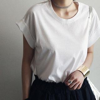 Roll-up Sleeve T-shirt