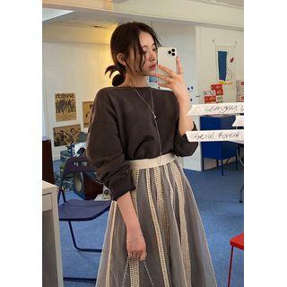 Drop-shoulder Basic Sweatshirt (15 Colors)