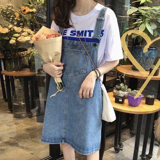 Pocket-detail Dungaree Dress
