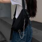 Chain Strap Nylon Belt Bag Black - One Size