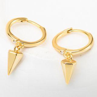 925 Sterling Silver Cone Dangle Earring