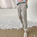 Fleece-hem Tapered Sweatpants