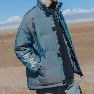 Long-sleeve Lettering Padded Jacket