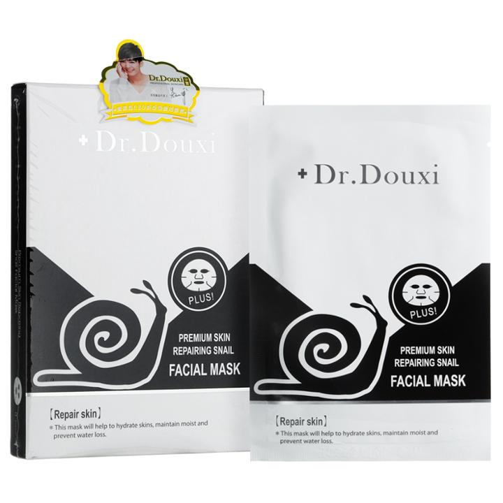 Dr.douxi - Premium Skin Repairing Snail Facial Mask 5 Pcs