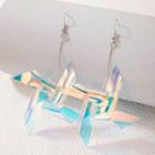Windmill Acrylic Dangle Earring 21266 - 1 Pair - Silver - One Size