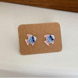 Fish Ceramic Earring