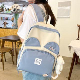 Set: Cartoon Backpack + Bear Charm