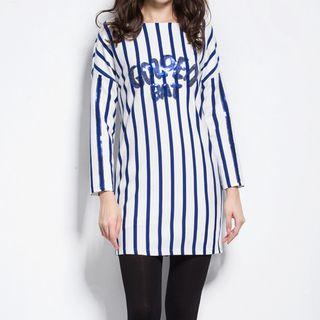 Long-sleeve Striped Tunic