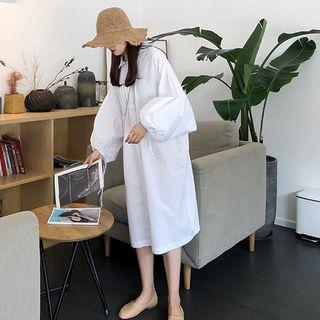 Puff Sleeve Shirt Dress
