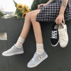 Applique Fringed Fabric Sneakers