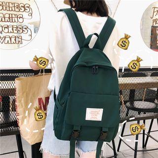 Applique Pocket Detail Lightweight Backpack