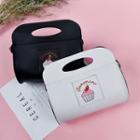 Cupcake Applique Faux Leather Handbag