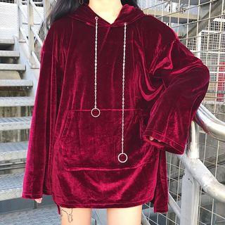 Plain Velvet Hoodie
