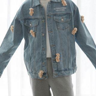 Bear Accent Denim Jacket