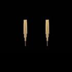 Alloy Fringed Earring 1 Pair - S925 Silver Stud Earrings - Gold - One Size