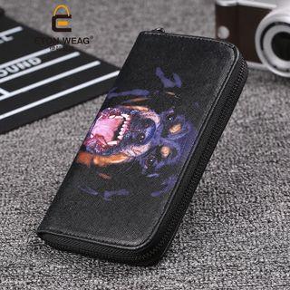 Dog Print Long Wallet