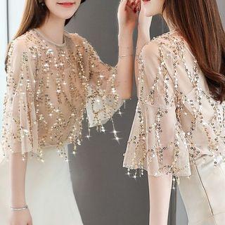 Chiffon Sequin Top