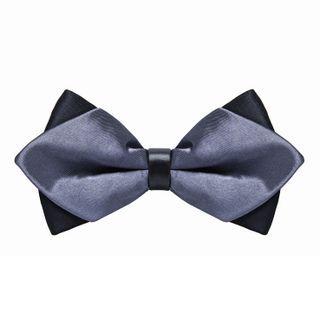 Two-tone Bow Tie Gray - One Size