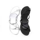 Toe-loop Strappy Slippers