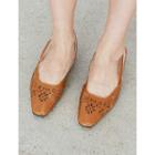 Sling-back Perforated Sandals