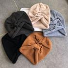 Drawstring Knit Slouchy Beanie