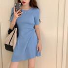 Round Collar Knit Dress