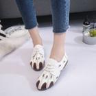 Foot-print Lace-up Casual Shoes