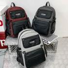 Two-tone Multi-section Zip Backpack
