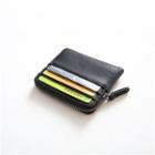 Faux Leather Coin Purse Black - One Size