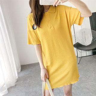 Embroidered Polo Dress