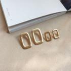 Cut-out Rectangle Drop Earring