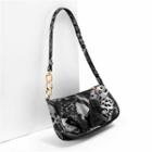 Print Patchwork Chain Shoulder Bag